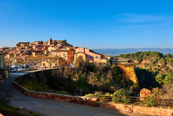 Fransa'daki Roussillon Köyü — Stok fotoğraf