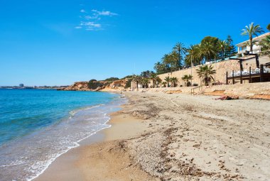 Punta Prima Beach. Alicante il. Güney İspanya