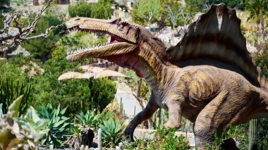 Bir Spinosaurus gerçekçi bir model