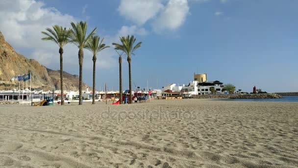 Aguadulce beach. Hiszpania — Wideo stockowe