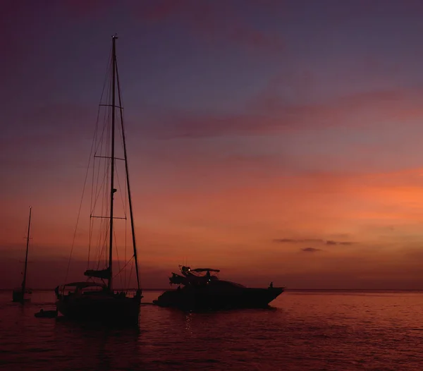 Zonsondergang in Formentera. Balearen. Spanje — Stockfoto