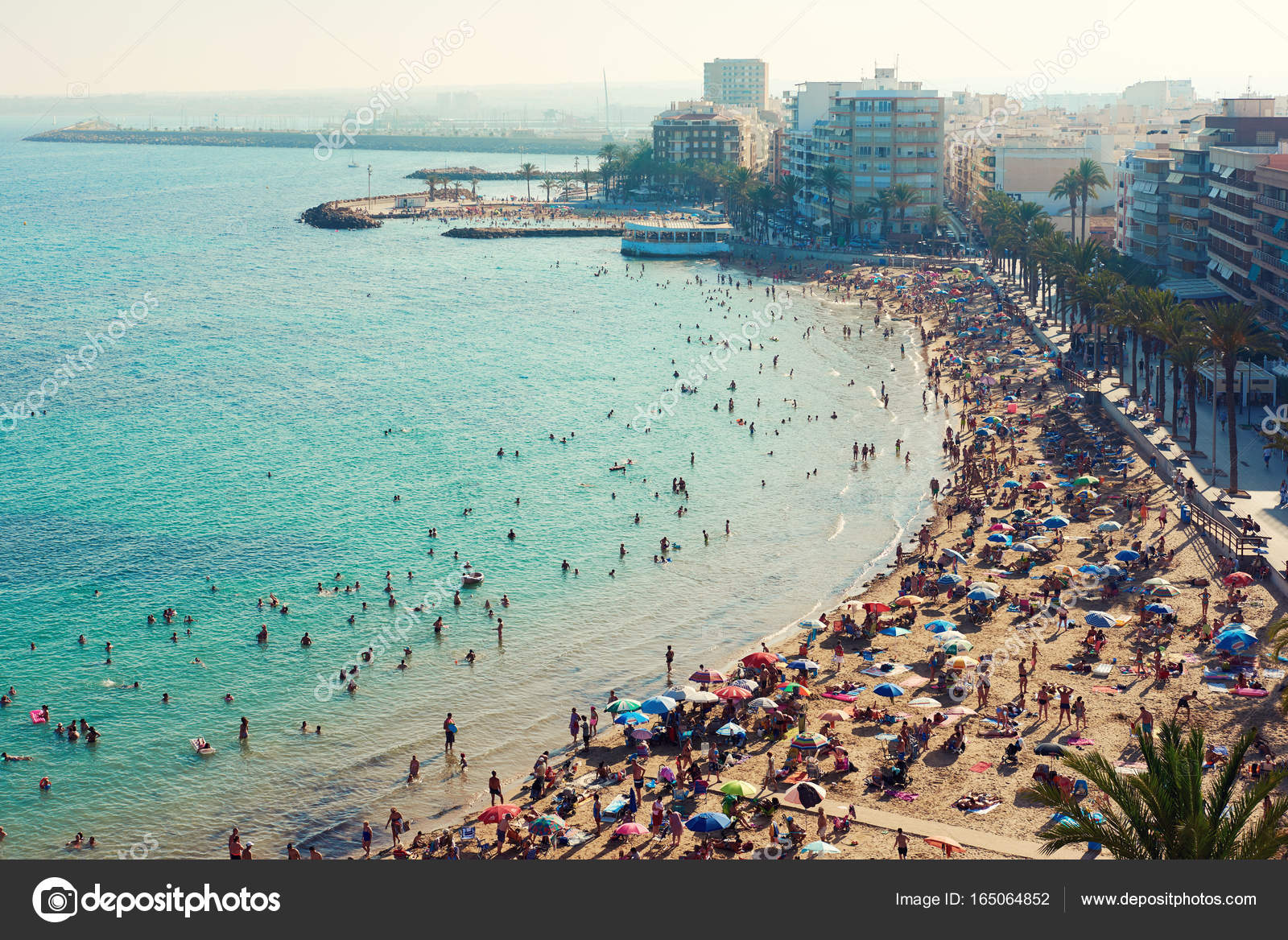 Littoral De Playa Del Cura Dans La Ville De Torrevieja
