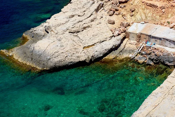 Pittoreske strand van Punta Galera. Ibiza — Stockfoto