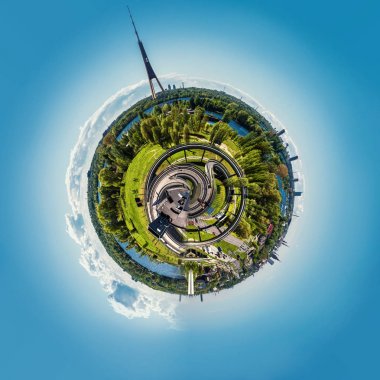 Panorama şehrin Riga, Letonya