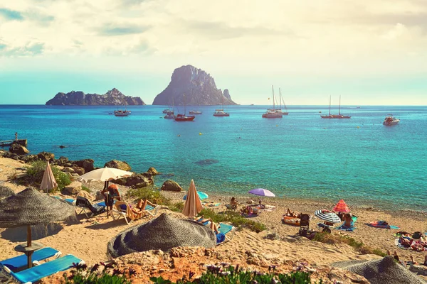 Cala d'Hort plaj. Ibiza Adası