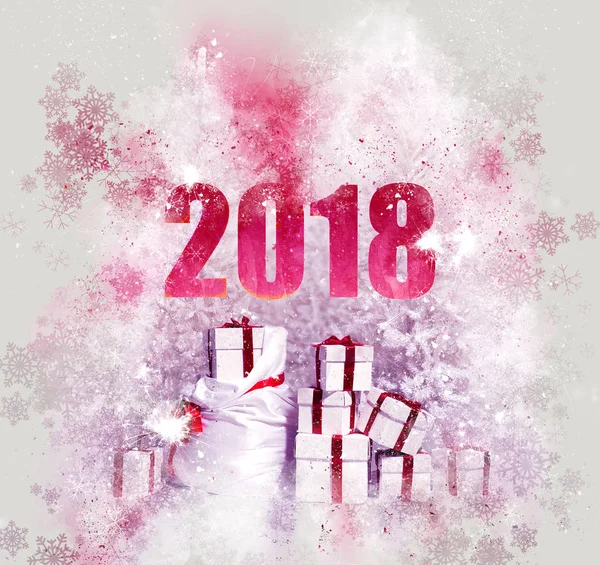 2018 Feliz Ano Novo — Fotografia de Stock
