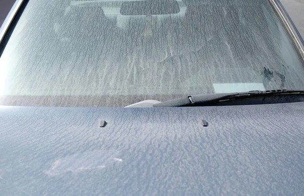 Voorruit van een vuile auto — Stockfoto