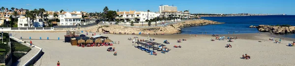 Panorama de Cala Capitan playa en el Cabo Roig. España —  Fotos de Stock