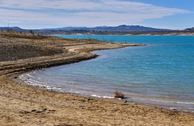 La Pedrera Reservoir in Orihuela. Spain