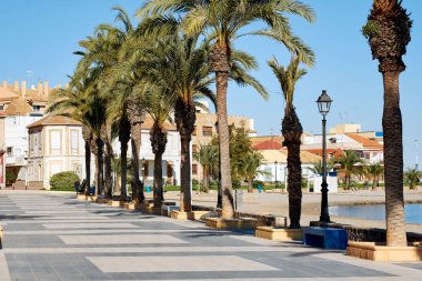 Promenade of Los Alcazares. Spain clipart
