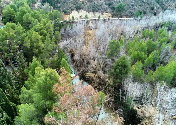 Rzeka Segura w pobliżu Santuario de la Virgen de la Esperanza — Zdjęcie stockowe