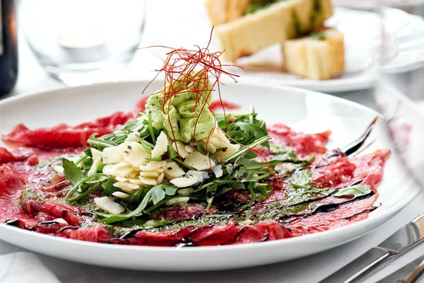 Meat carpaccio — Stock Photo, Image