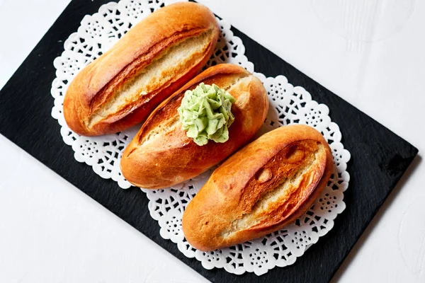 Pane e salsa di avocado — Foto Stock