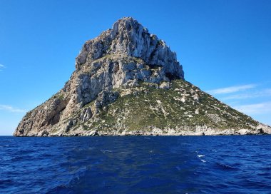 Es Vedra Adası. Ibiza Adası, Balear Adaları. İspanya