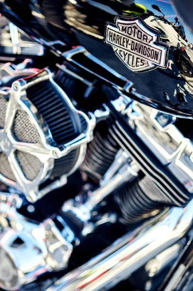 Cierre fragmento de Harley-Davidson —  Fotos de Stock