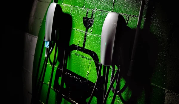 Electric vehicle charging station — Stock Photo, Image