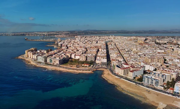 Vista Aérea Lejana Costa Los Locos Punto Vista Drones Tranquilo — Foto de Stock