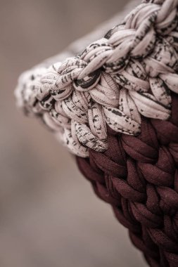 Close up of Decorative Knitted Baskets clipart