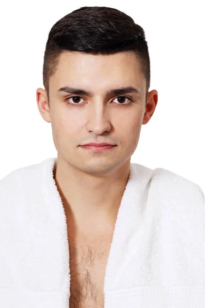 Man with a towel — Stock Photo, Image