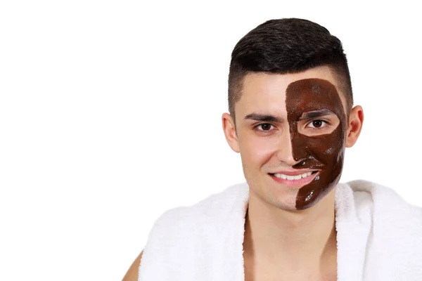 男性のためのチョコレート マスク — ストック写真