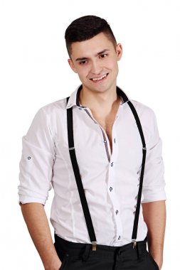 Pantolon askılı adam.