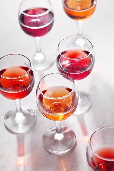 Verre de vin de rose — Photo