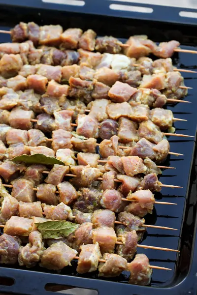 Carne fresca de porco crua — Fotografia de Stock