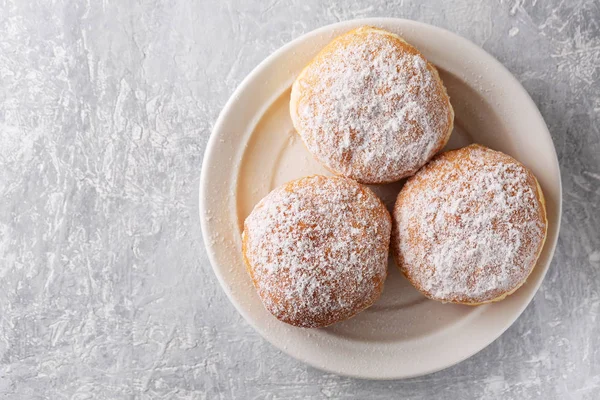 Donuts berlinera, Vista superior — Foto de Stock