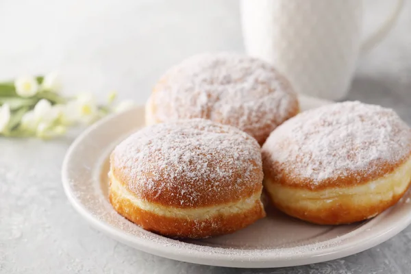 Berlinera de rosquinhas. Close-up — Fotografia de Stock