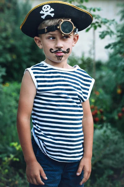 boy in a pirate costume