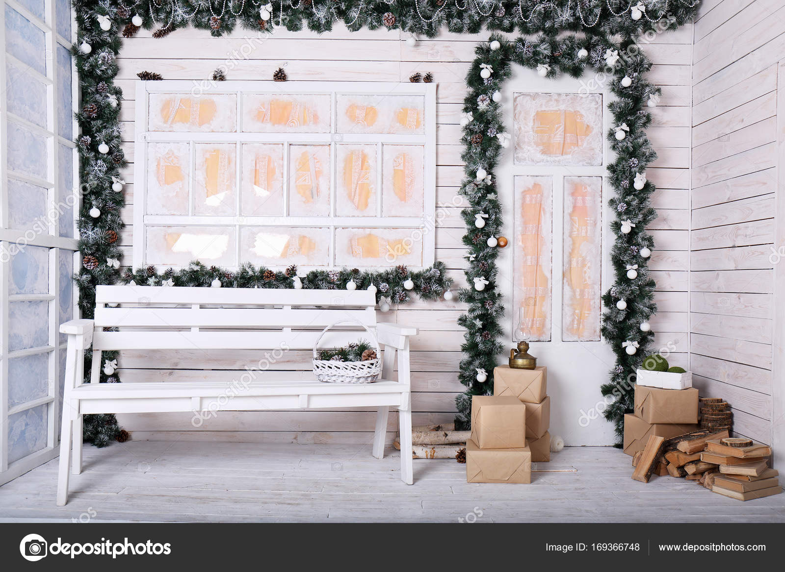 Decorating Porch Columns For Christmas Decorative Porch With
