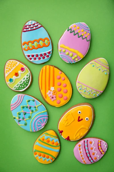 Eggs in multi-colored glaze — Stock Photo, Image