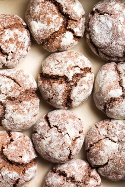 Galletas crujientes de mármol, primer plano —  Fotos de Stock