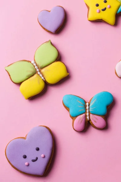 Helder, dacht peperkoek koekjes voor de vakantie, close-up — Stockfoto