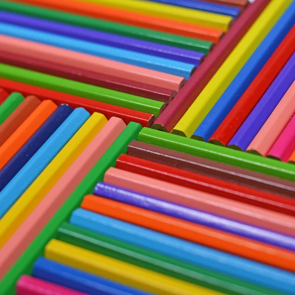 Close-up van kleurrijke potloden — Stockfoto