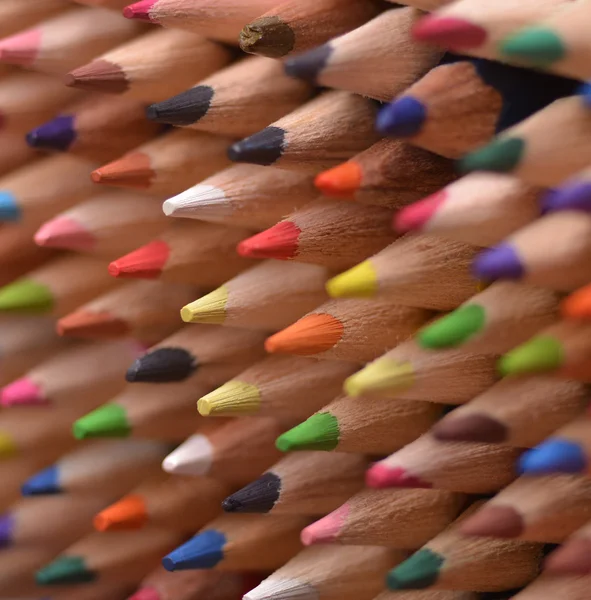 Gros plan de crayons colorés — Photo