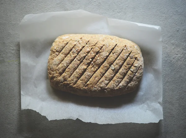 Préparation du pain maison - Pose plate de pâte fraîchement préparée — Photo