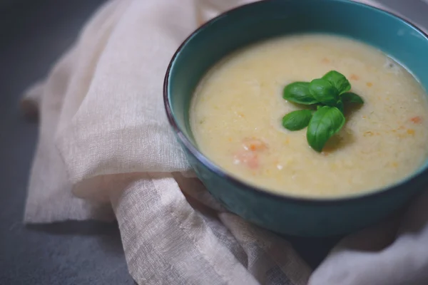 Home made vegetable soup - Healthy food concept — Stock fotografie