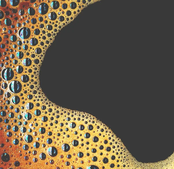 Fresh foamy coffee close up — Stock Photo, Image