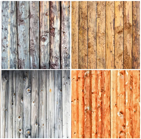 Kolaż tekstury drewna — Zdjęcie stockowe