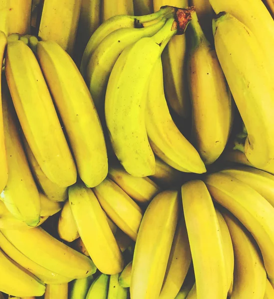 Fresh bananas background — Stock Photo, Image