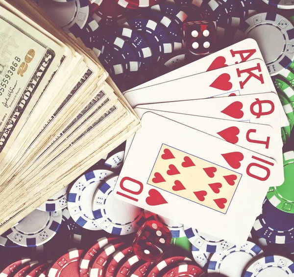 Концептуальный образ покера — стоковое фото