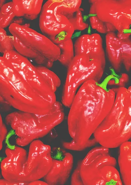 Pozadí červené papriky — Stock fotografie