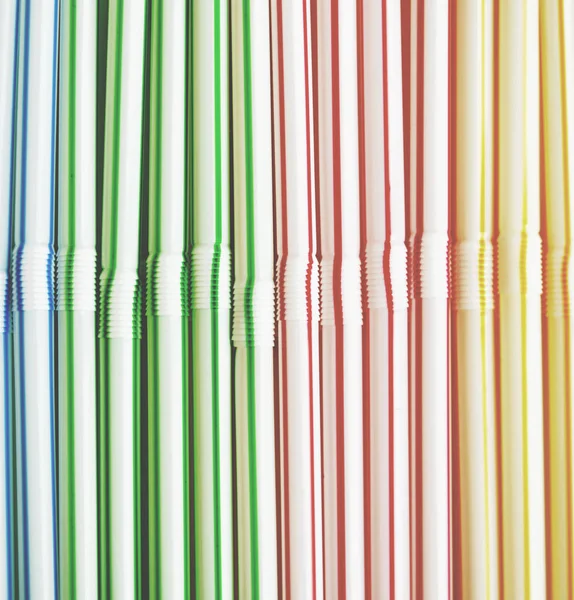 Colorful drinking straws background — Stock Photo, Image