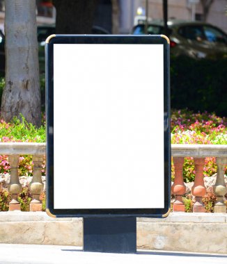 Boş şehir billboard kavramsal fotoğraf