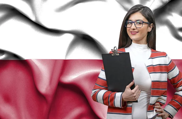 Bizneswoman Polska Pojęciowy Zdjęcia — Zdjęcie stockowe