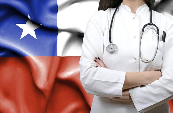 Imagen Conceptual Del Sistema Nacional Salud Chile — Foto de Stock