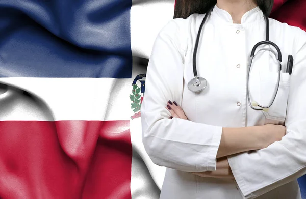 Imagen Conceptual Del Sistema Nacional Salud República Dominicana — Foto de Stock