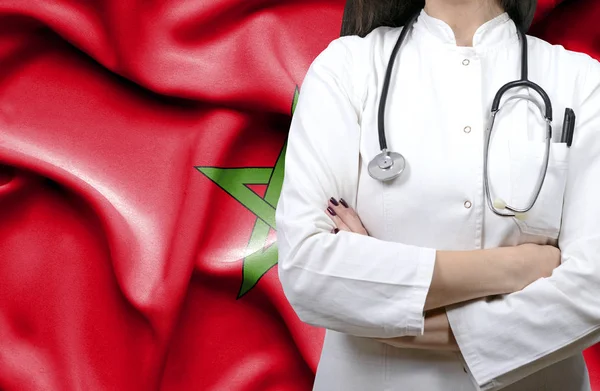 モロッコの国民医療制度の概念図 — ストック写真