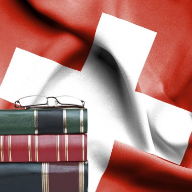 Eğitim kavramı - kitap ve Okuma gözlükleri N karşı yığını